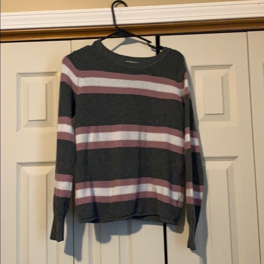 Pink rose knit sweater